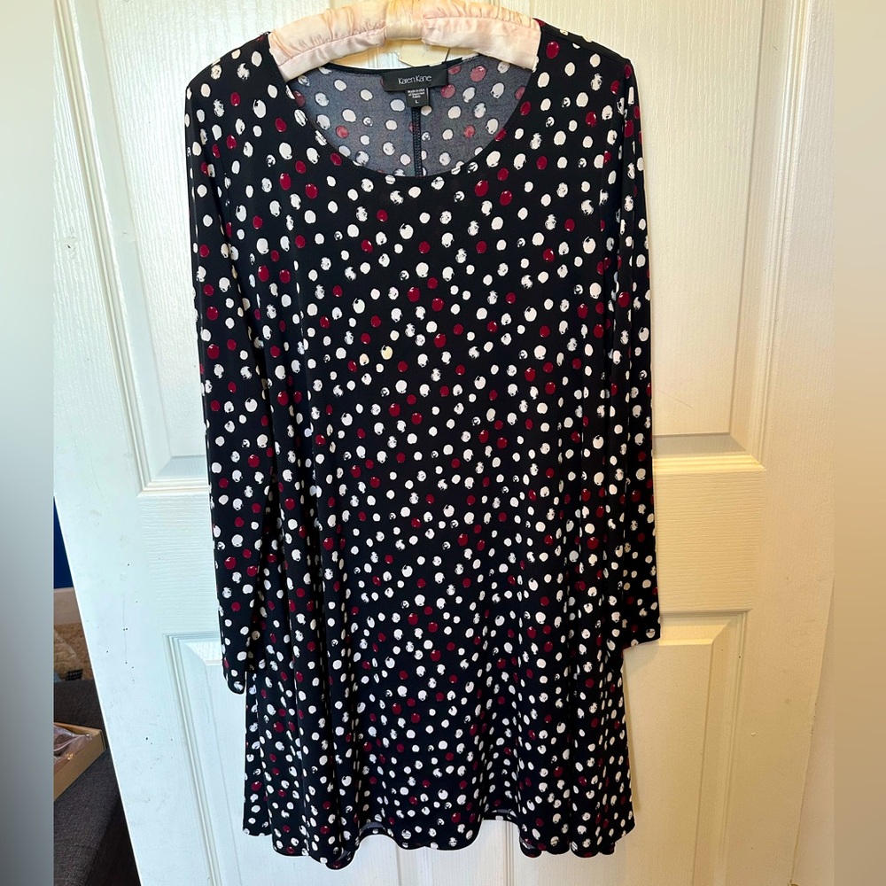 Karen Kane Black and White Polka Dot Tunic